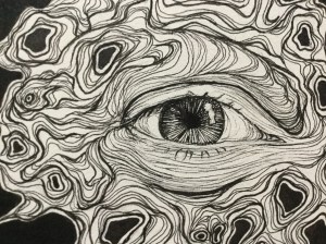 90 Close UP CognEYEzant.NadiaCDM. Nadia Daniels-Moehle. Day Nintey. Great Grandpa's Coat