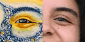 145 side by side CognEYEzant.NadiaCDM. Nadia Daniels-Moehle. Day One Hundred Forty-Five. Amytess: The Infinite Within Us: Inspired by infinity and Nayyirah Waheed's poem*